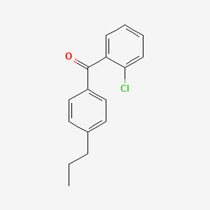 molecular formula C16H15ClO B1614148 2-Chloro-4'-n-propylbenzophenone CAS No. 64358-07-2