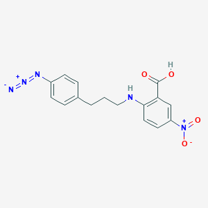 B161416 5-Nitro-2-(N-3-(4-azidophenyl)propylamino)benzoic acid CAS No. 135409-59-5
