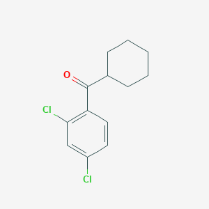 molecular formula C13H14Cl2O B1614162 Cyclohexyl 2,4-dichlorophenyl ketone CAS No. 898769-45-4