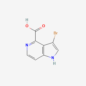 molecular formula C8H5BrN2O2 B1614197 3-Bromo-1H-pyrrolo[3,2-c]pyridine-4-carboxylic acid CAS No. 1000341-43-4