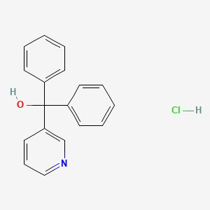 molecular formula C18H16ClNO B1614214 Diphenyl(pyridin-3-yl)methanol;hydrochloride CAS No. 37593-41-2