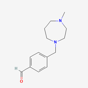 molecular formula C14H20N2O B1614220 4-[(4-Methyl-1,4-diazepan-1-yl)methyl]benzaldehyde CAS No. 884507-48-6