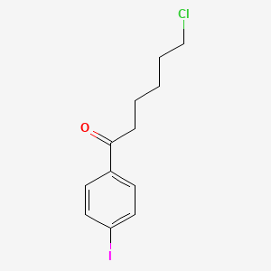 B1614233 6-Chloro-1-(4-iodophenyl)-1-oxohexane CAS No. 898768-23-5