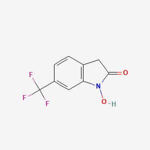 molecular formula C9H6F3NO2 B1614253 1-Hydroxy-6-(trifluoromethyl)indolin-2-one CAS No. 951883-90-2