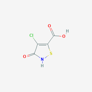molecular formula C4H2ClNO3S B1614256 4-Chloro-3-hydroxyisothiazole-5-carboxylic acid CAS No. 948292-12-4