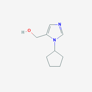 molecular formula C9H14N2O B1614257 (1-Cyclopentyl-1H-imidazol-5-YL)methanol CAS No. 915919-86-7