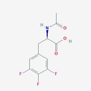 molecular formula C11H10F3NO3 B1614259 N-Acetyl-3-(3,4,5-Trifluorphenyl)-D-alanin CAS No. 324028-12-8