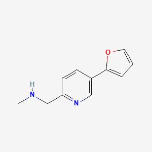 molecular formula C11H12N2O B1614260 {[5-(Furan-2-yl)pyridin-2-yl]methyl}(methyl)amine CAS No. 892502-04-4