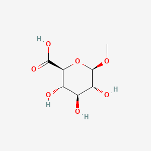 molecular formula C7H12O7 B1614281 甲基葡萄糖吡喃醛酸 CAS No. 4356-84-7