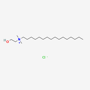 molecular formula C20H44ClNO B1614290 Hexadecyl(2-hydroxyethyl)dimethylammonium chloride CAS No. 24625-03-4