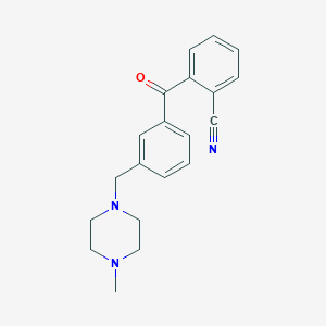B1614311 2-Cyano-3'-(4-methylpiperazinomethyl) benzophenone CAS No. 898788-42-6