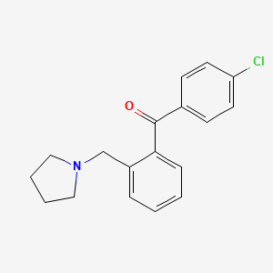 4'-Chloro-2-pyrrolidinomethyl benzophenone