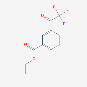 B1614336 Ethyl 3-(2,2,2-trifluoroacetyl)benzoate CAS No. 898787-11-6