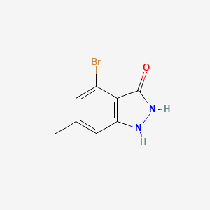 molecular formula C8H7BrN2O B1614337 4-Bromo-6-methyl-1,2-dihydro-3H-indazol-3-one CAS No. 885520-56-9