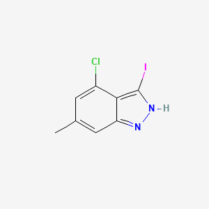 molecular formula C8H6ClIN2 B1614343 4-chloro-3-iodo-6-methyl-2H-indazole CAS No. 885521-82-4
