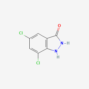 molecular formula C7H4Cl2N2O B1614344 5,7-Dichloro-1H-indazol-3-ol CAS No. 7364-30-9