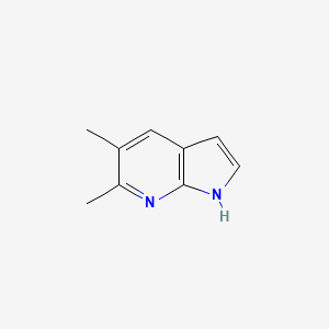molecular formula C9H10N2 B1614351 5,6-dimethyl-1H-pyrrolo[2,3-b]pyridine CAS No. 1000340-92-0