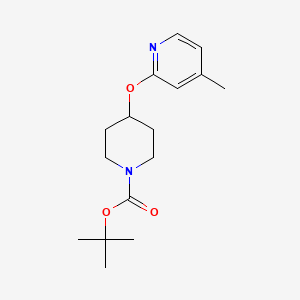 molecular formula C16H24N2O3 B1614360 4-(4-Methyl-pyridin-2-yloxy)-piperidine-1-carboxylic acid tert-butyl ester CAS No. 944390-87-8