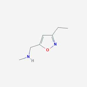 molecular formula C7H12N2O B1614365 [(3-Ethylisoxazol-5-yl)methyl]methylamine CAS No. 942519-63-3