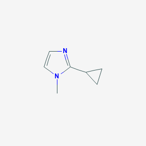molecular formula C7H10N2 B1614366 2-环丙基-1-甲基-1H-咪唑 CAS No. 871507-60-7