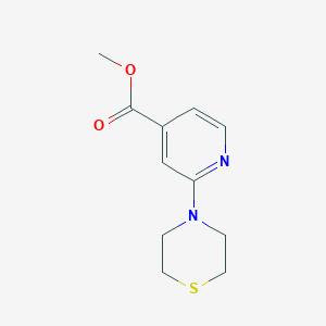 molecular formula C11H14N2O2S B1614371 Methyl 2-thiomorpholin-4-ylisonicotinate CAS No. 898289-26-4