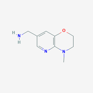 molecular formula C9H13N3O B1614374 (4-Methyl-3,4-dihydro-2H-pyrido[3,2-B][1,4]oxazin-7-YL)methylamine CAS No. 915707-59-4