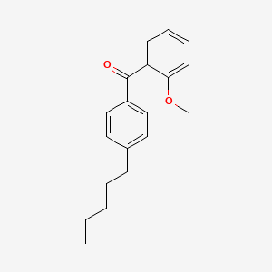 molecular formula C19H22O2 B1614381 2-Methoxy-4'-n-pentylbenzophenone CAS No. 750633-48-8