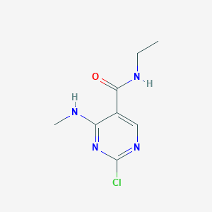 molecular formula C8H11ClN4O B1614395 2-chloro-N-ethyl-4-(methylamino)pyrimidine-5-carboxamide CAS No. 39714-32-4