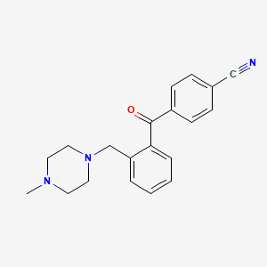 B1614418 4'-Cyano-2-(4-methylpiperazinomethyl) benzophenone CAS No. 898782-86-0
