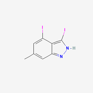 molecular formula C8H6I2N2 B1614425 3,4-diiodo-6-methyl-2H-indazole CAS No. 885522-31-6