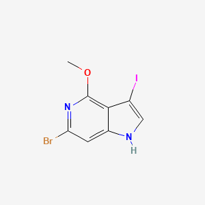 molecular formula C8H6BrIN2O B1614434 6-Bromo-3-iodo-4-methoxy-1H-pyrrolo[3,2-c]pyridine CAS No. 1000341-19-4