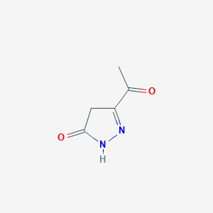 B161445 3-Acetyl-1,4-dihydropyrazol-5-one CAS No. 139767-75-2