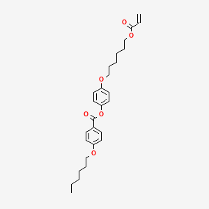 molecular formula C28H36O6 B1614450 4-((6-(Acryloyloxy)hexyl)oxy)phenyl 4-(hexyloxy)benzoate CAS No. 863394-23-4