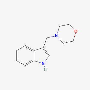 molecular formula C13H16N2O B1614456 3-(Morpholinomethyl)indole CAS No. 5379-88-4