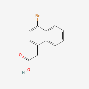 molecular formula C12H9BrO2 B1614457 1-Naphthaleneacetic acid, 4-bromo- CAS No. 5438-74-4