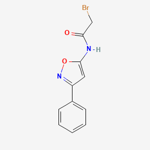 molecular formula C11H9BrN2O2 B1614466 2-Bromo-N-(3-phenyl-5-isoxazolyl)acetamide CAS No. 37852-59-8