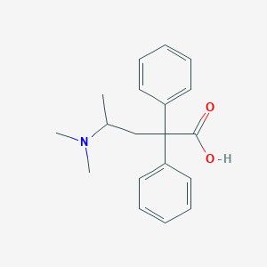 molecular formula C19H23NO2 B1614474 4-(Dimethylamino)-2,2-diphenylpentanoic acid CAS No. 5348-94-7