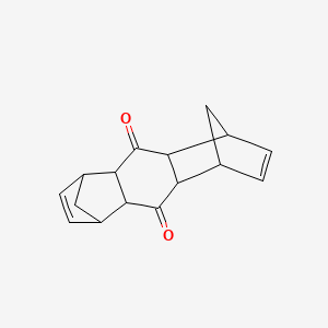 molecular formula C16H16O2 B1614487 Pentacyclo[10.2.1.15,8.02,11.04,9]hexadeca-6,13-diene-3,10-dione CAS No. 5439-22-5