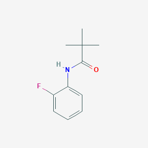 molecular formula C11H14FNO B1614496 Propanamide, N-(2-fluorophenyl)-2,2-dimethyl- CAS No. 88288-07-7