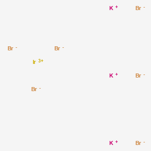 molecular formula Br6IrK3 B1614500 Iridate(3-), hexabromo-, tripotassium, (OC-6-11)- CAS No. 28235-14-5