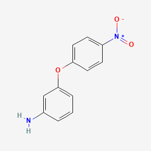 molecular formula C12H10N2O3 B1614519 苯胺，3-(4-硝基苯氧基)- CAS No. 22528-34-3