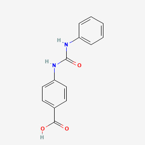molecular formula C14H12N2O3 B1614530 4-[(苯胺甲酰)氨基]苯甲酸 CAS No. 5467-09-4
