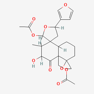 molecular formula C24H30O9 B1614532 艾里奥西芬 CAS No. 71774-90-8