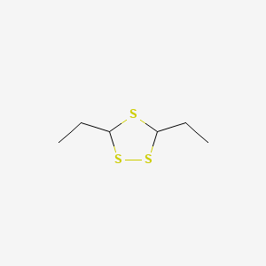 molecular formula C6H12S3 B1614533 3,5-二乙基-1,2,4-三硫醇烷 CAS No. 54644-28-9