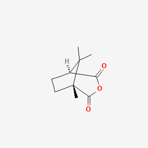 molecular formula C10H14O3 B1614542 (1R,3S)-(-)-Camphoric anhydride CAS No. 595-29-9