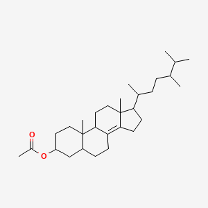 molecular formula C30H50O2 B1614546 5alpha-Ergost-8(14)-en-3beta-ol, acetate CAS No. 4042-95-9