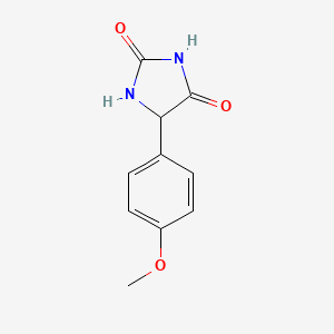 molecular formula C10H10N2O3 B1614548 5-(4-Methoxyphenyl)imidazolidine-2,4-dione CAS No. 6617-78-3