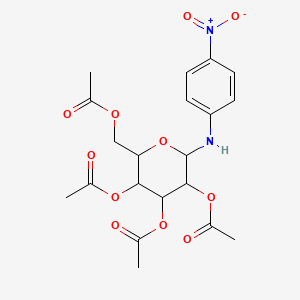 molecular formula C20H24N2O11 B1614550 [3,4,5-Triacetyloxy-6-(4-nitroanilino)oxan-2-yl]methyl acetate CAS No. 26302-39-6