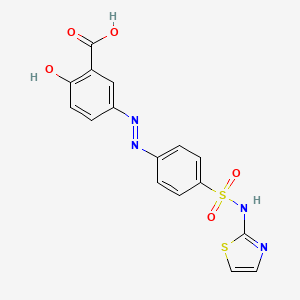 molecular formula C16H12N4O5S2 B1614553 Salazosulfathiazole CAS No. 515-58-2