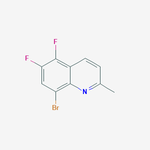 B161456 8-Bromo-5,6-difluoro-2-methylquinoline CAS No. 131190-82-4